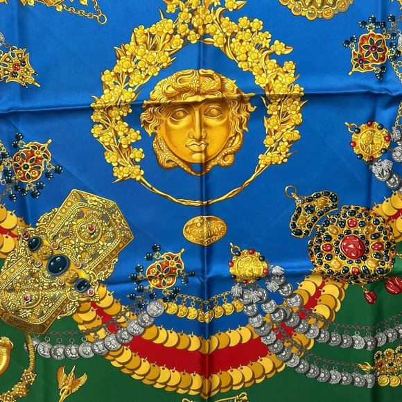 HERMES 100% Silk KOSMIMA Carre “35x35”/90cm Scarf #1343 - Picture 3 of 6